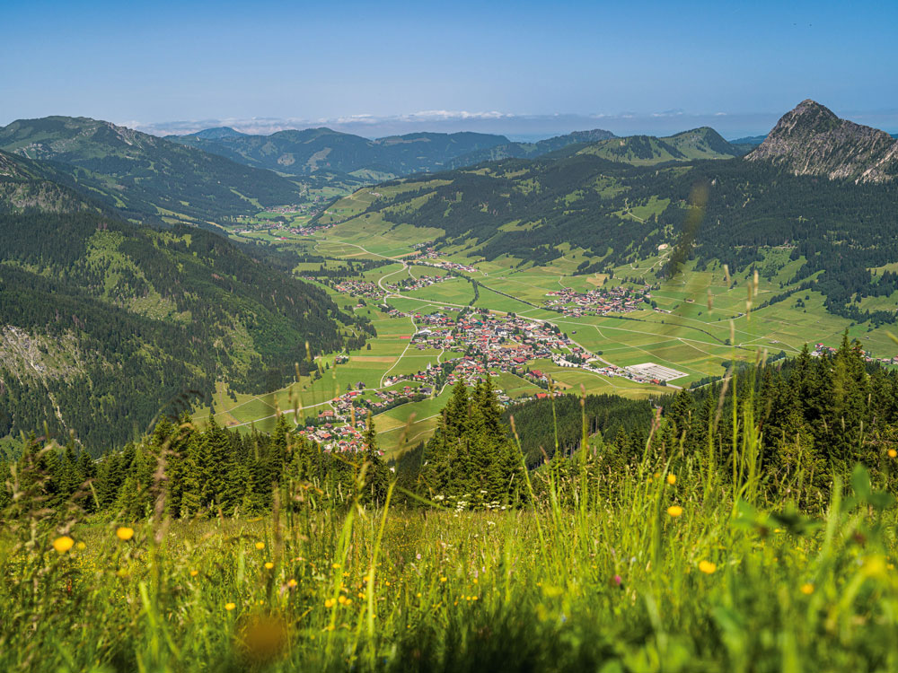 Panoramablick aufs Tannheimer Tal